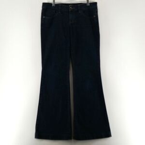 Esprit Jeans Women's Size 29 Flared Blue 5 Pocket Front Button Zipper Closure